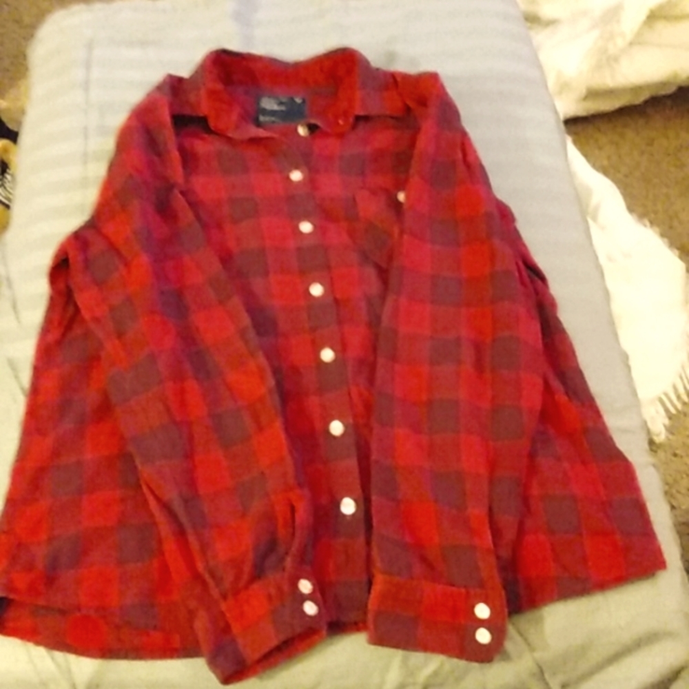 Women's "American Eagle Outfitters" size 8, Cotton Flannel Top